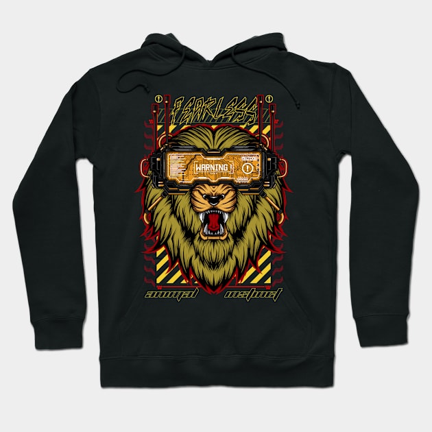 Lion The Cyber Beast Hoodie by Wagum Std